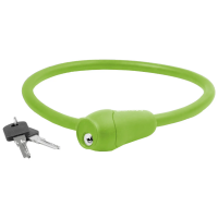 Велозамок M-Wave, 12x600мм автом., силикон., зеленый