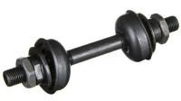 Ось передней втулки 3/8"x100мм под эксцентрик, с подш. (1/4"x7) и чашками (29мм)