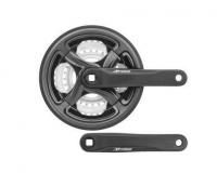 Система шатунов 3ск. 48T Prowheel TY-CN99-A003N, 48-38-28T, 170мм, квадрат, черн
