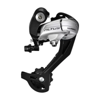 Задний переключатель 9ск. Shimano Altus M370, серебр инд. уп.
