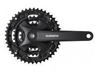 Система шатунов 3ск. 44T Shimano Altus MT101, 175мм, 44/32/22T, под квадрат, с болтами, цв. черн, дл