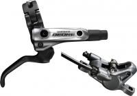 Гидравлический тормоз задний Shimano BR-M615/BL-M615, Deore, PM/PM, 1450мм, серебро
