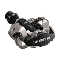 Педали контактные Shimano M540, алюм. ось Cr-Mo 352г серебр. инд.уп.