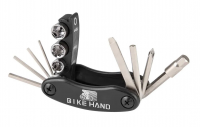 Мультитул Bike Hand YC-279-DN, складн. шестигр. 2/2.5/3/4/5/6/8мм +/- отверт, головки 8/9/10мм
