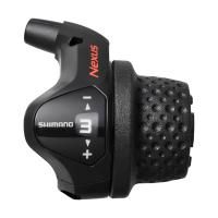 Шифтер правый 3ск. Shimano Nexus 3S41E, с bell crank 6, оплетк, 1800мм черн, коротк. ручк.
