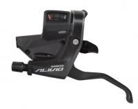 Комборучка левая 3ск. Shimano Alivio ST-M430-L, 2 пальца, чёрный