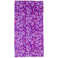 Бандана M-Wave Purple Squared, дышащий полиэстер с микрофиброй 24x48см, фиолетовый