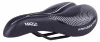 Седло Vinca Sport VS-01, комфортное, с вент. отверстием, 280x170мм, черное