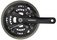Система шатунов 3ск. 48T Shimano Acera M361, 21-24ск. 48/38/28 175мм смен. зв. черная инд. уп.