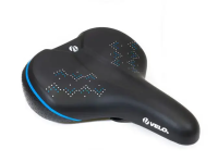 Седло Velo Plush VL-6393, комфорт, 265x213мм, вакуумное, синий/черный