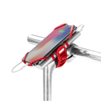 Держатель для телефона Bone Bike Tie Pro PACK, силикон. на вынос 4.0'-6.5', красн.