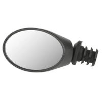 Зеркало M-Wave Spy Oval, овальное 75x50мм 3 степ. свободы торц. крепление, черное