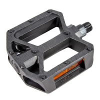 Педали Feimin FP-850B, пластик. BMX широкие резьба 1/2" с отраж. черные