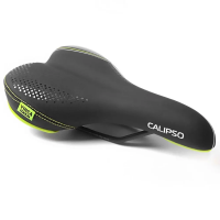 Седло Vinca Sport VS-04, 260x160мм, черное с зеленым