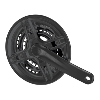 Система шатунов 3ск. 48T Prowheel TY-CM03, кв., 48/38/28T, 7/8ск., сталь/ал., 170мм, CL 48.5 (124мм)