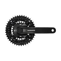 Система шатунов 3ск. 42T Shimano Tourney TY301, 175мм, Кв, 42/34/24, с защитой, черн.