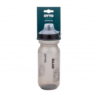 Фляга OYYO BT028, с крышкой, 550 мл, пищевой пластик, серо-золотой