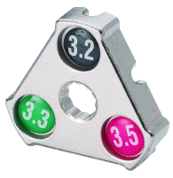 Ключ спицевой Bike Hand YC-1A, треугольный, 3.2/3.3/3.5