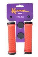 Грипсы Klonk 10231, два фиксирующих кольца, красный