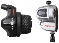 Шифтер правый 3ск. Shimano Nexus 3S41JS, с bell crank 6, оплетк, 1800мм черн