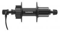 Втулка задняя 32H Shimano TX506 алюм. 8/9/10 ск. с эксц. черная инд. уп. 6 болт.