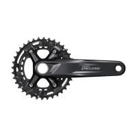 Система шатунов 2ск. 36T Shimano Deore M4100-B2, 170мм, 36/26T, инт. вал, цв. черн, для 10ск.
