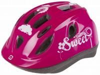 Велошлем M-Wave Junior Sweet, с сеточкой 12отв. Inmold 52-56см, розовый