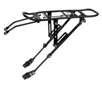 Багажник HX-Y84 26"-29", для дисковых тормозов, крепление на перья, алюм., черный