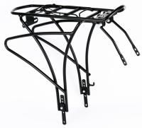 Багажник H-AL 14,алюм. регул. 26"-28" с прижим. лапкой, крепл. насоса, черный