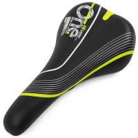 Седло Vinca Sport One VS-91, 280x145мм, черный/лайм