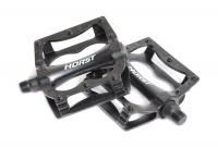 Педали Horst H315, алюминий, литые с шипами. 360г, черные