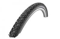 Шипованная велопокрышка 26"x1.75, Schwalbe Marathon Winter Plus, 100шип, SmartGuard