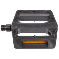 Педали M-Wave Steady K6, пластик. антискольз., 106x101мм, ось Cr-Mo, черные