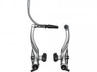 Ободной тормоз задний Shimano Alivio T4000, колодки S65T, сереб