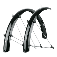 Комплект крыльев SKS Bluemels Shiny 24" 53mm, черный, 11049