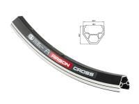 Обод 28" 32H FV Author Argon X7 Cross, двойн. 622x23,2/18,5x20,7 32отв, черный