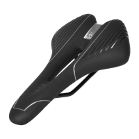 Седло Zeus Z-1009 MTB Sport, 275x155мм, анатомическое, черный/серебристый