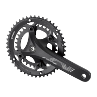 Система шатунов 2ск. 46T Prowheel RPL-521, алюм. 175мм, 8/9ск, кв., 46/30T, черный