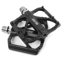 Педали Vinca Sport VP-777S, алюм, 95x90мм, 3 промподшипника, 9/16", черные