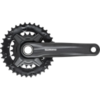 Система шатунов 2ск. 36T Shimano MT210-2, 170мм, 36/22T, инт. вал, цв. черн, для 9ск.