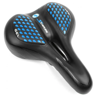 Седло Vinca Sport VS-127, 265x200мм, гель, черный/синий