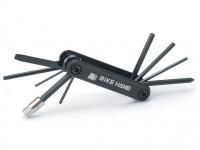 Мультитул Bike Hand YC-274, 6-210274 шестигр. склад. 2/2.5/3/4/5/6мм, 8мм гол., +/-отвертки,T25 черн