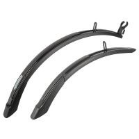 Комплект крыльев M-Wave Mud Max F+R ADJ S, 20-24", 55мм, раздвижные, черный