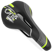 Седло Vinca Sport One VS-94-1, 275x145мм, черный/зеленый