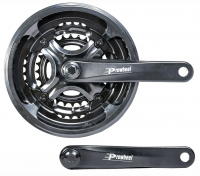 Система шатунов 3ск. 42T Prowheel 42x34x24T, 170мм, SQR, черн, алюм, г*