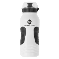 Фляга M-Wave PBO 600-NS, антискольз. пластик 0.6л с крышкой бело-черная