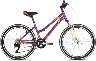 Велосипед STINGER LAGUNA 24" 2022, фиолетовый, 12"