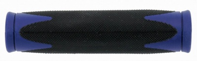 Грипсы Velo, резин. 2-х компонент. 130мм черно-синие