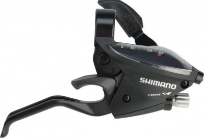 Комборучка правая 8ск. Shimano Altus EF51, 2пальца, черный инд. уп.