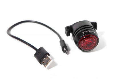 Задний фонарь Shulz NB11-24, 4 реж., 10lm, USB, черный